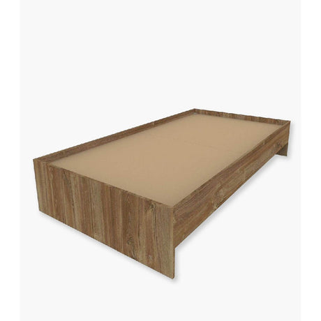 Base Cama Mahal Sencilla 100 cm Caramelo Desarmable sin Cabecero - Camas y Cabeceros | Bylmo