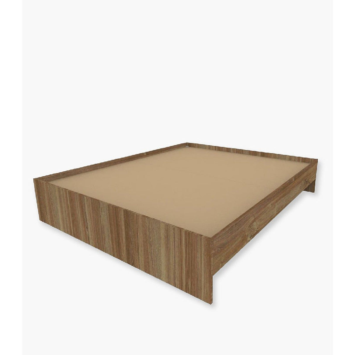 Base Cama Mobio Doble 140 cm Caramelo Desarmable sin Cabecero - Camas y Cabeceros | Bylmo