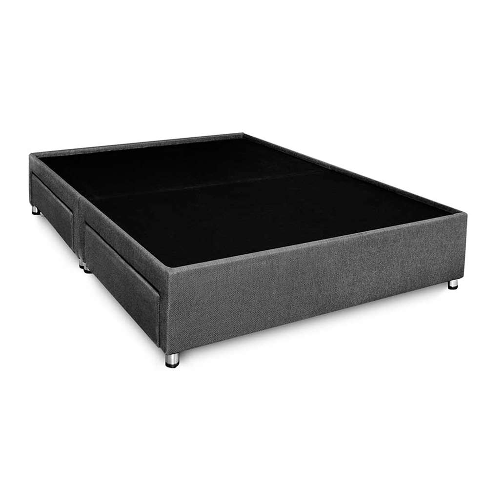 Base Cama Cannuta Sencilla 100 cm Gris con Cajones - Camas y Cabeceros | Bylmo