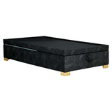 Base Cama Tarento Doble 140 cm Gris con Baúl - Camas y Cabeceros | Bylmo