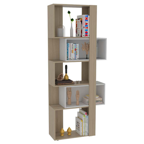 Biblioteca Transformable Acacia Rovere 60 cm con Módulos Flotantes y Entrepaños - Bibliotecas | Bylmo