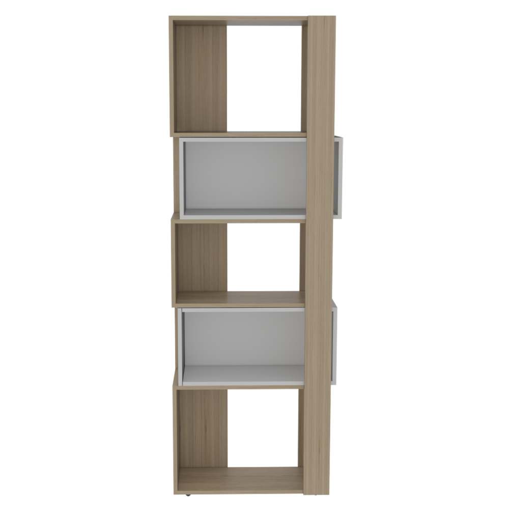 Biblioteca Transformable Acacia Rovere 60 cm con Módulos Flotantes y Entrepaños - Bibliotecas | Bylmo