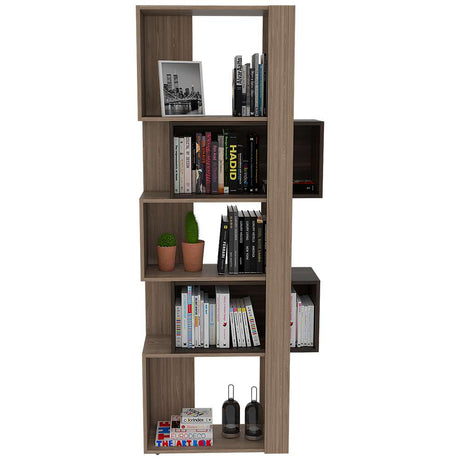 Biblioteca Transformable Báltica Miel 60 cm con Módulos Flotantes y Entrepaños - Bibliotecas | Bylmo