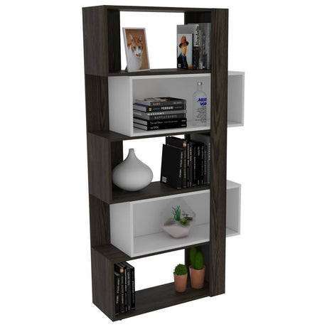 Biblioteca Transformable Beijing Coñac 70 cm con Módulos Flotantes y Entrepaños - Bibliotecas | Bylmo