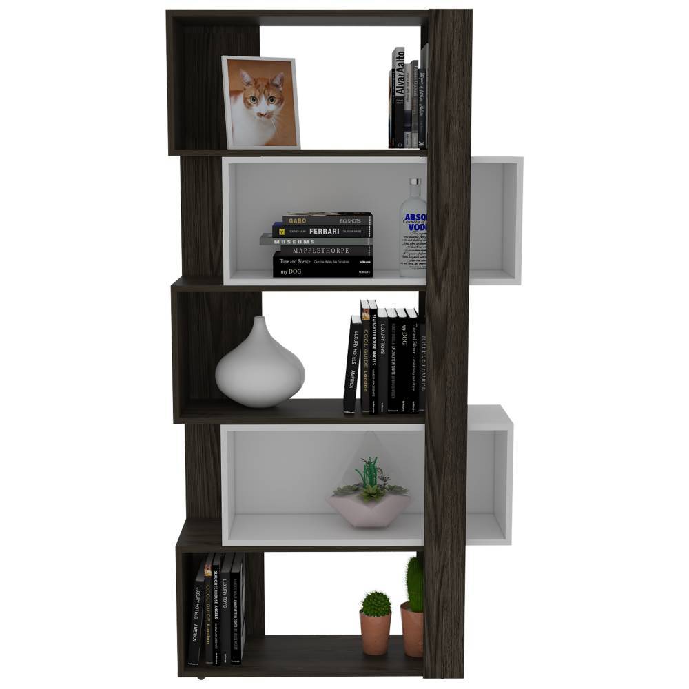 Biblioteca Transformable Beijing Coñac 70 cm con Módulos Flotantes y Entrepaños - Bibliotecas | Bylmo