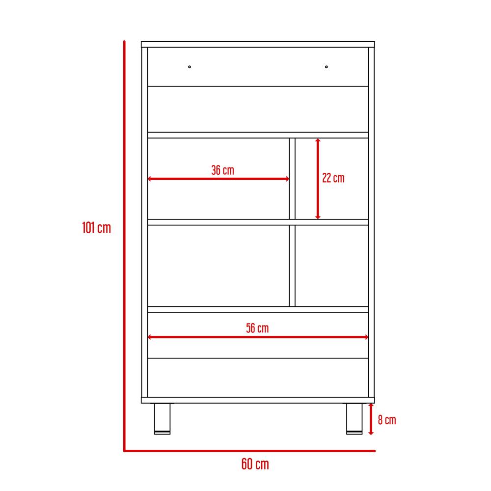 Biblioteca Bellagio Siena 60 cm con Entrepaños - Bibliotecas | Bylmo