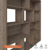 Biblioteca Book Canela 91x109cm Rectangular con Diez Compartimientos - Bibliotecas | Bylmo