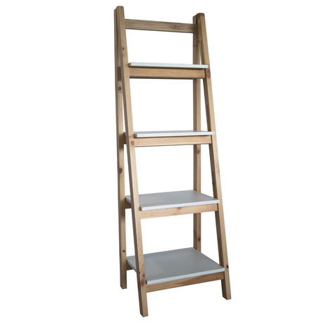 Biblioteca Escalera Canadá Pino 44 cm con Entrepaños - Bibliotecas | Bylmo