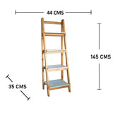 Biblioteca Escalera Canadá Pino 44 cm con Entrepaños - Bibliotecas | Bylmo