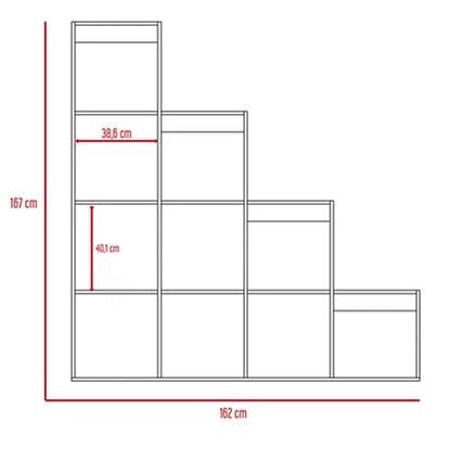 Biblioteca Escalera Beijing Gales 155 cm con Entrepaños - Bibliotecas | Bylmo