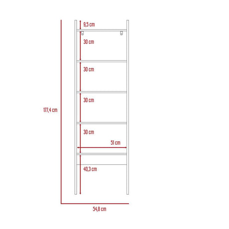 Biblioteca Escalera Soho Novo Duna 54 cm con Entrepaños - Bibliotecas | Bylmo