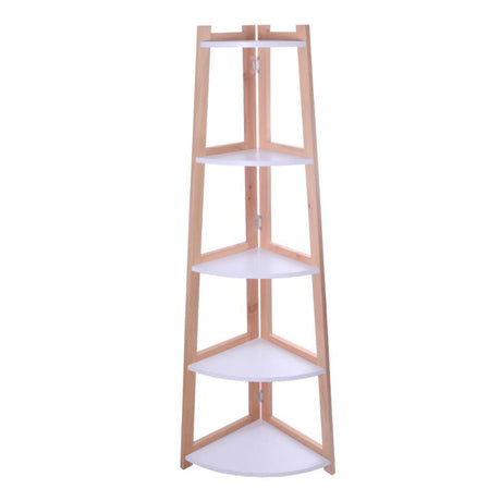 Biblioteca Esquinera Canadá Pino 50 cm con Entrepaños - Bibliotecas | Bylmo