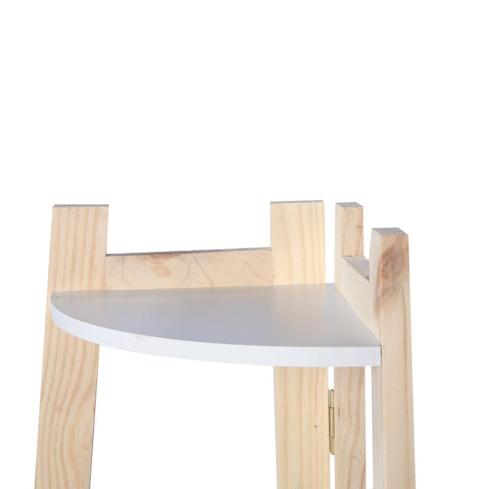 Biblioteca Esquinera Canadá Pino 50 cm con Entrepaños - Bibliotecas | Bylmo