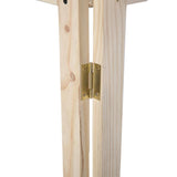 Biblioteca Esquinera Canadá Pino 50 cm con Entrepaños - Bibliotecas | Bylmo