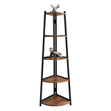 Biblioteca Esquinera Look Amaretto 50 cm con Entrepaños - Bibliotecas | Bylmo