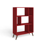 Biblioteca Kazan Rojo 81 cm con Entrepaños - Bibliotecas | Bylmo