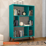 Biblioteca Kazan Turquesa 81 cm con Entrepaños - Bibliotecas | Bylmo