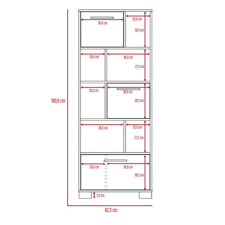 Biblioteca Col Gales 62 cm con Puertas y Entrepaños - Bibliotecas | Bylmo