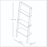 Biblioteca Escalera Home Office Blanco 60 cm con Entrepaños - Bibliotecas | Bylmo