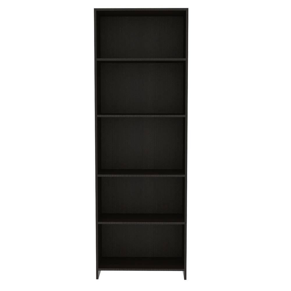 Biblioteca Lisa Eco Wengue 62x180cm con Cinco Compartimientos - Bibliotecas | Bylmo
