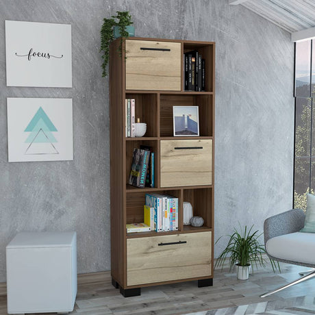 Biblioteca Marsella Gales 62.5x160.6cm Rectangular con Seis Compartimientos - Bibliotecas | Bylmo