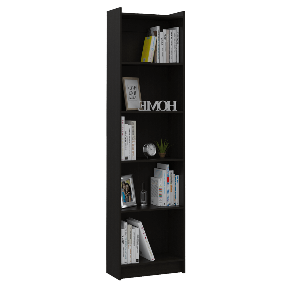 Biblioteca Minerva Wengue 57 cm con Entrepaños - Bibliotecas | Bylmo