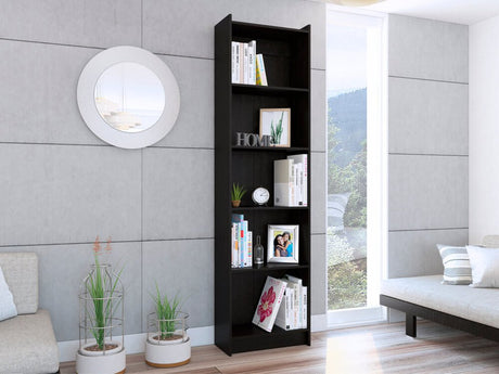 Biblioteca Minerva Wengue 57 cm con Entrepaños - Bibliotecas | Bylmo