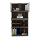 Biblioteca Monet Siena 80 cm con Puertas y Entrepaños - Bibliotecas | Bylmo