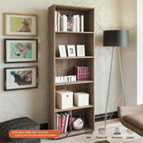 Biblioteca Multy Canela 60x180cm Rectangular con Cinco Compartimientos - Bibliotecas | Bylmo