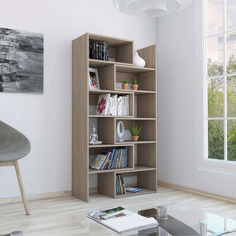 Biblioteca Transformable Ofice Miel 77.8x146.3cm con 1Dos Compartimientos - Bibliotecas | Bylmo