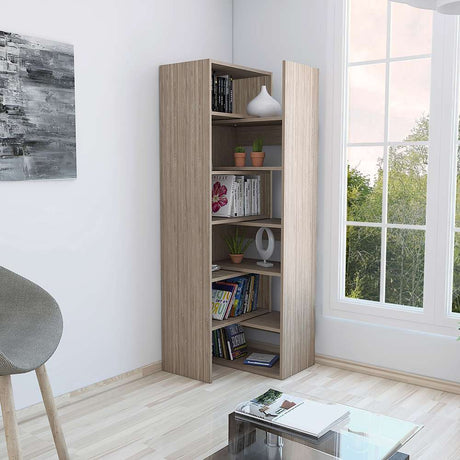 Biblioteca Transformable Ofice Miel 77.8x146.3cm con 1Dos Compartimientos - Bibliotecas | Bylmo