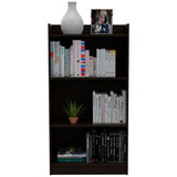 Biblioteca Ofice Wengue 62.9x120cm con Tres Compartimientos - Bibliotecas | Bylmo