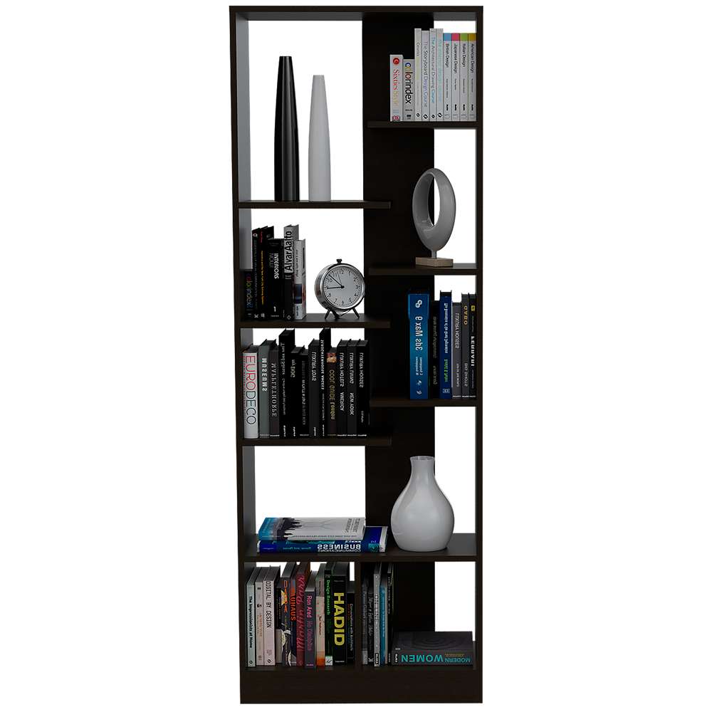 Biblioteca Ofice Wengue 60x170cm con Dos Compartimientos - Bibliotecas y Estanterías | Bylmo