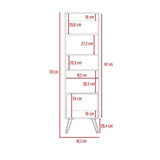 Biblioteca Stamford Cafe Expreso 48 cm con Puerta y Entrepaños - Bibliotecas | Bylmo