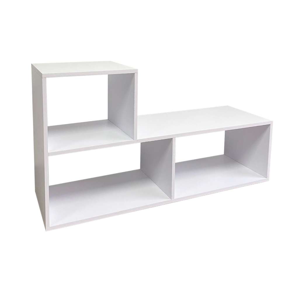 Biblioteca Transformable Snow Blanco 61 cm Tipo L con Entrepaños