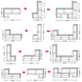 Biblioteca Transformable Snow Blanco 61 cm Tipo L con Entrepaños