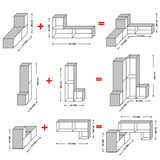 Biblioteca Transformable Snow Blanco 61 cm Tipo L con Entrepaños