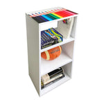 Biblioteca Tomy Print Blanco 72 cm con Entrepaños