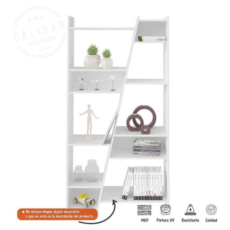 Biblioteca Zap Blanco 93 cm con Entrepaños - Bibliotecas | Bylmo