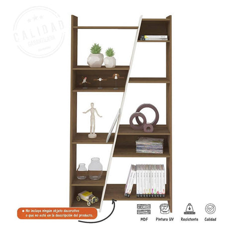 Biblioteca Zap Pino 93 cm con Entrepaños - Bibliotecas | Bylmo