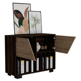 Bifé Fraktal Habano 100x100cm con Diez Compartimientos y con Patas - Bifes y Arrimos | Bylmo