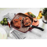 Bifera Paris Aluminio 28 cm con Revestimiento Interno con Antiadherente Starflon Max y Externo de Silicona Rojo - Ollas y Sartenes | Bylmo