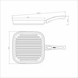 Bifera Paris Aluminio 28 cm con Revestimiento Interno con Antiadherente Starflon Max y Externo de Silicona Rojo - Ollas y Sartenes | Bylmo