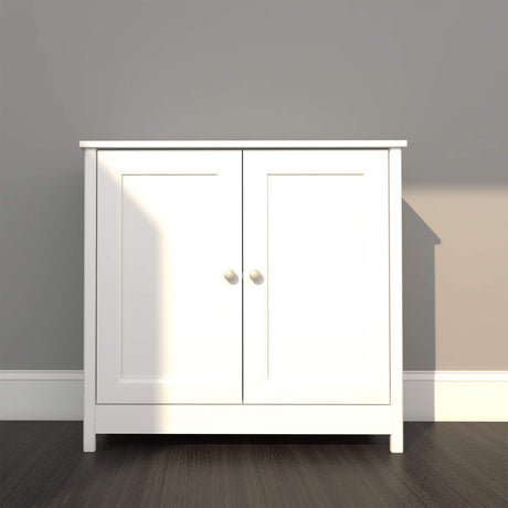Bifera Blanco 80x76cm con Dos Compartimientos y con Patas - Bifes y Arrimos | Bylmo