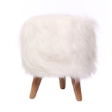 Combo navideño Arbol y Puff peluche Blanco - | Bylmo