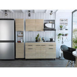 Cocina Laport Rovere y Blanco 150 cm - Cocinas | Bylmo