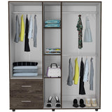 Closet Delta Coñac 150 cm con Espejo y Cinco Puertas - Closets | Bylmo