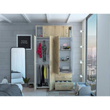 Closet Bologna Duna 120 cm con Seis Puertas y Dos Cajones - Closets | Bylmo