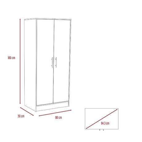 Closet Ambery Duna 80 cm con Dos Puertas y Un Cajón - Closets | Bylmo