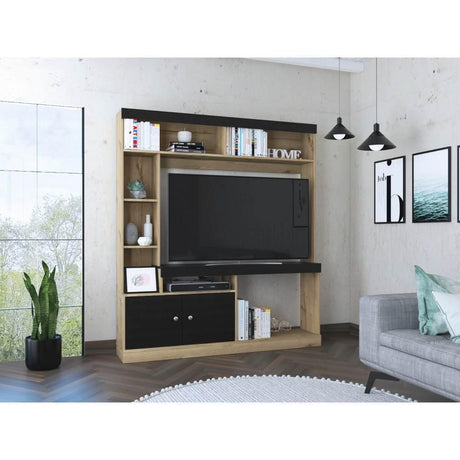 Centro de Entretenimiento Dante Duna y Wengue 180 cm con Dos Puertas - Muebles para TV | Bylmo